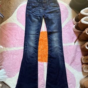 Buckle Dark Blue Bootcut Jeans